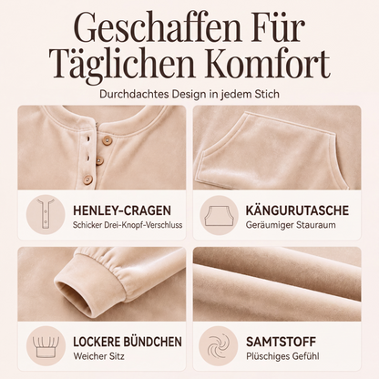 📢📢50%Rabatt!!!🎉✨Damen-Sweatshirt aus Goldsamt-1