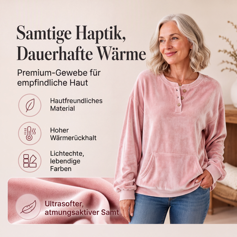 📢📢50%Rabatt!!!🎉✨Damen-Sweatshirt aus Goldsamt-4
