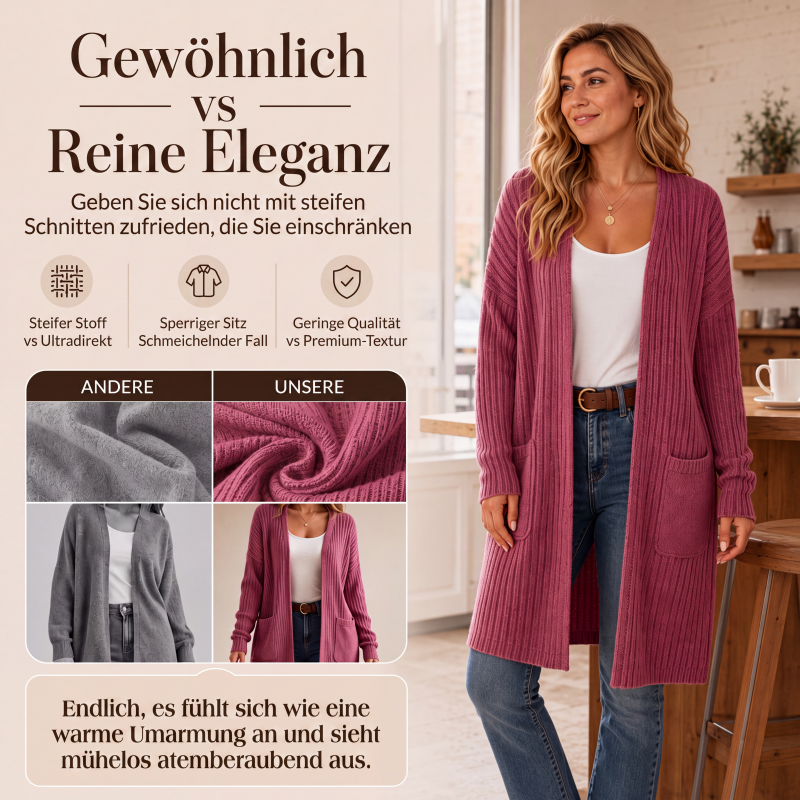 📢📢50%Rabatt!!!🎉✨Gerippte Strickjacke für Damen-1