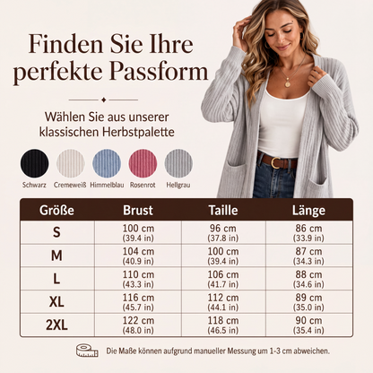 📢📢50%Rabatt!!!🎉✨Gerippte Strickjacke für Damen-5