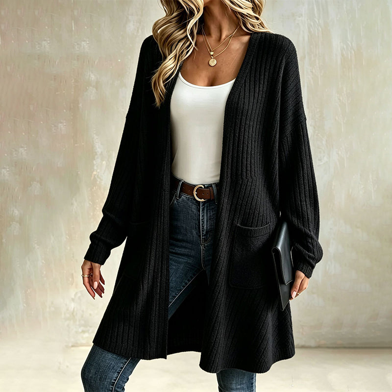 📢📢50%Rabatt!!!🎉✨Gerippte Strickjacke für Damen-11