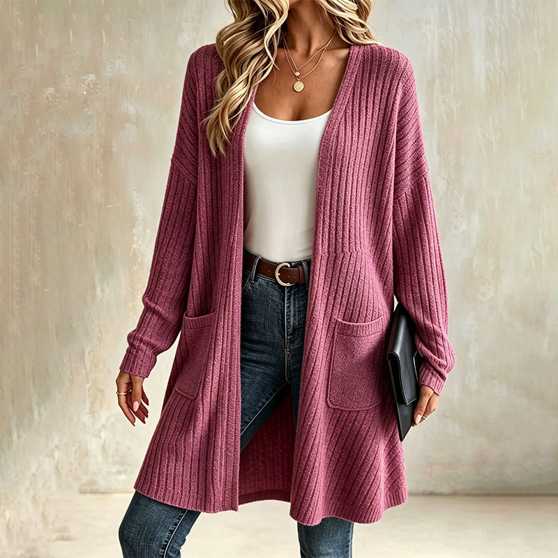 📢📢50%Rabatt!!!🎉✨Gerippte Strickjacke für Damen-10