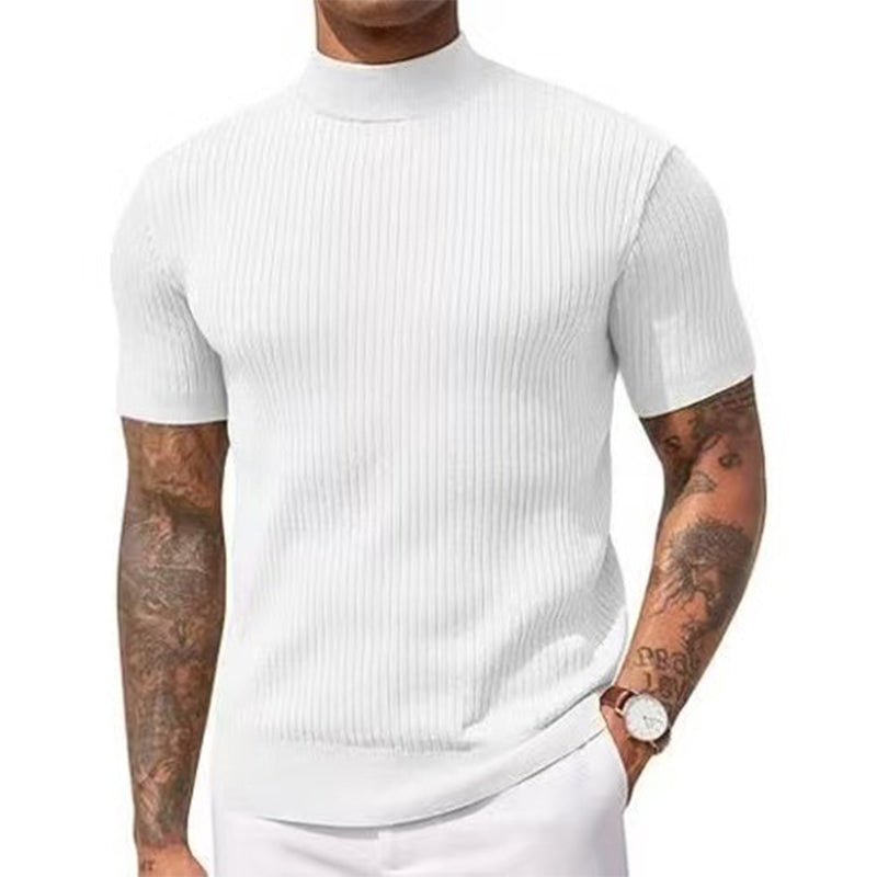 💎 Der Sommerhit 2026 – der Wahnsinn! Legere Slim-Fit Herren-T-Shirts mit Stehkragen-5