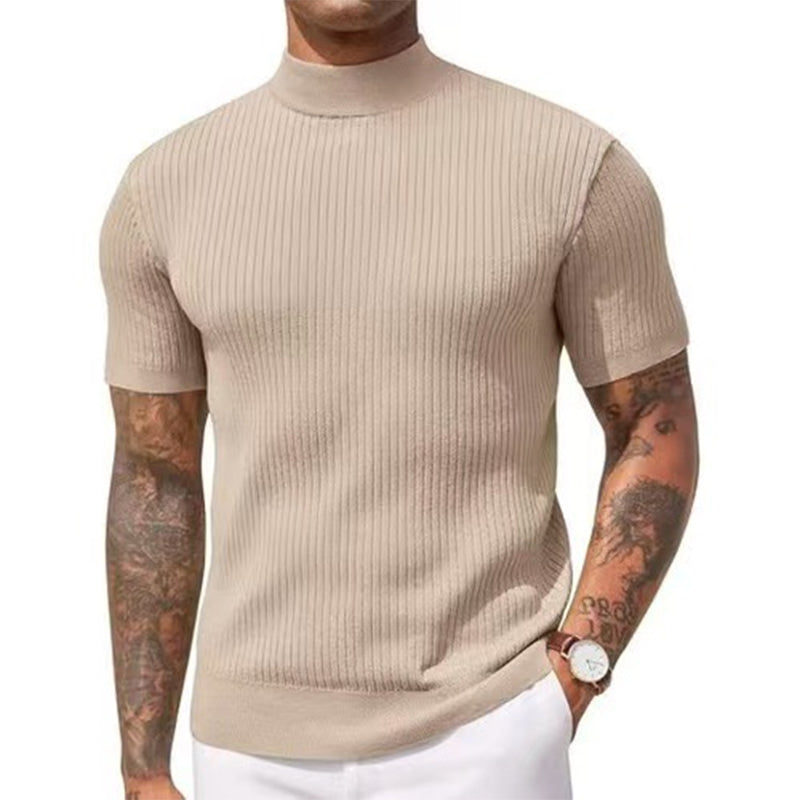 💎 Der Sommerhit 2026 – der Wahnsinn! Legere Slim-Fit Herren-T-Shirts mit Stehkragen-6