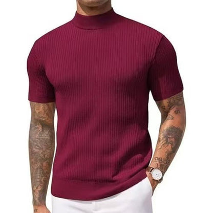 💎 Der Sommerhit 2026 – der Wahnsinn! Legere Slim-Fit Herren-T-Shirts mit Stehkragen-8