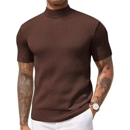💎 Der Sommerhit 2026 – der Wahnsinn! Legere Slim-Fit Herren-T-Shirts mit Stehkragen-9