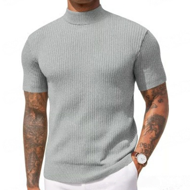 💎 Der Sommerhit 2026 – der Wahnsinn! Legere Slim-Fit Herren-T-Shirts mit Stehkragen-10