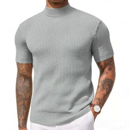 💎 Der Sommerhit 2026 – der Wahnsinn! Legere Slim-Fit Herren-T-Shirts mit Stehkragen-10