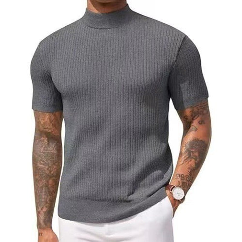💎 Der Sommerhit 2026 – der Wahnsinn! Legere Slim-Fit Herren-T-Shirts mit Stehkragen-11