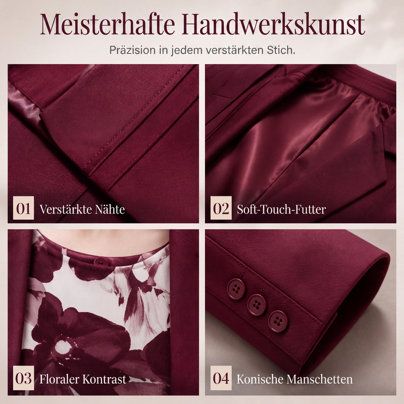 📢📢50%Rabatt!!!🎉🏆 Verkaufsschlager – jetzt halber Preis! Damen 3-teiliges Anzug-Set: Blazer, Oberteil und Hose-4