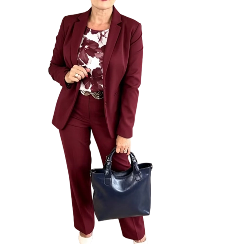 📢📢50%Rabatt!!!🎉🏆 Verkaufsschlager – jetzt halber Preis! Damen 3-teiliges Anzug-Set: Blazer, Oberteil und Hose-10
