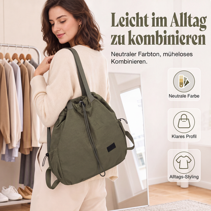 📢📢50%Rabatt!!!🎉✨Großes Damen-Tote-Rucksack mit Kordelzug-5