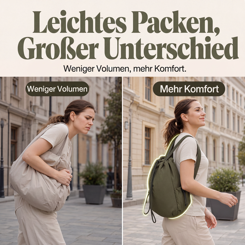 📢📢50%Rabatt!!!🎉✨Großes Damen-Tote-Rucksack mit Kordelzug-7