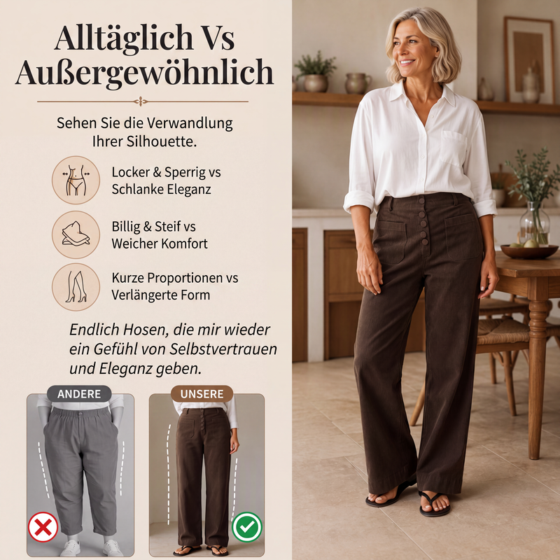 📢📢50%Rabatt!!!🎉✨Cord-Weitbeinhose für Damen – Weicher Cord, bequemer Schnitt & vielseitig kombinierbar – Perfekt für Alltag, Freizeit & kühle Tage-3