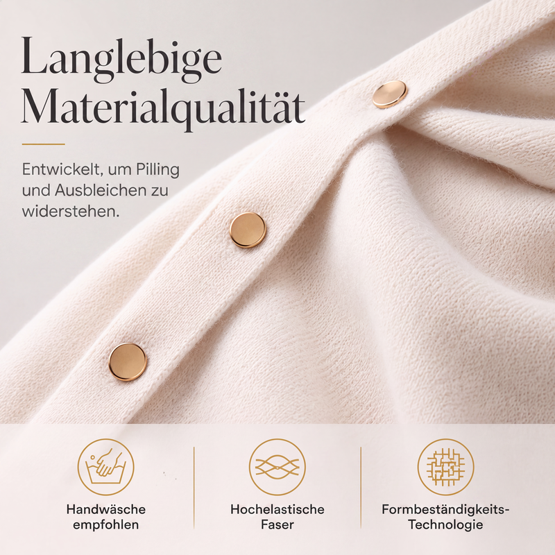 📢📢50%Rabatt!!!🎉✨Stilvoller Damen-Poncho mit seitlichen Knöpfen-5