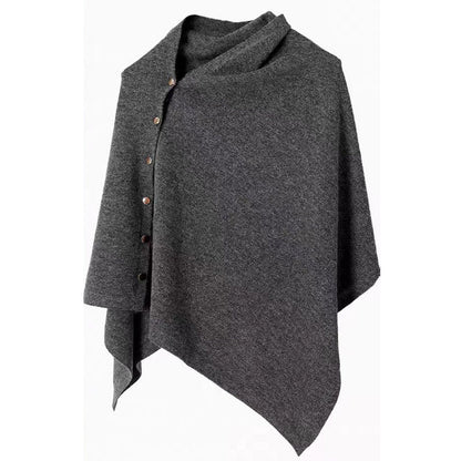 📢📢50%Rabatt!!!🎉✨Stilvoller Damen-Poncho mit seitlichen Knöpfen-12