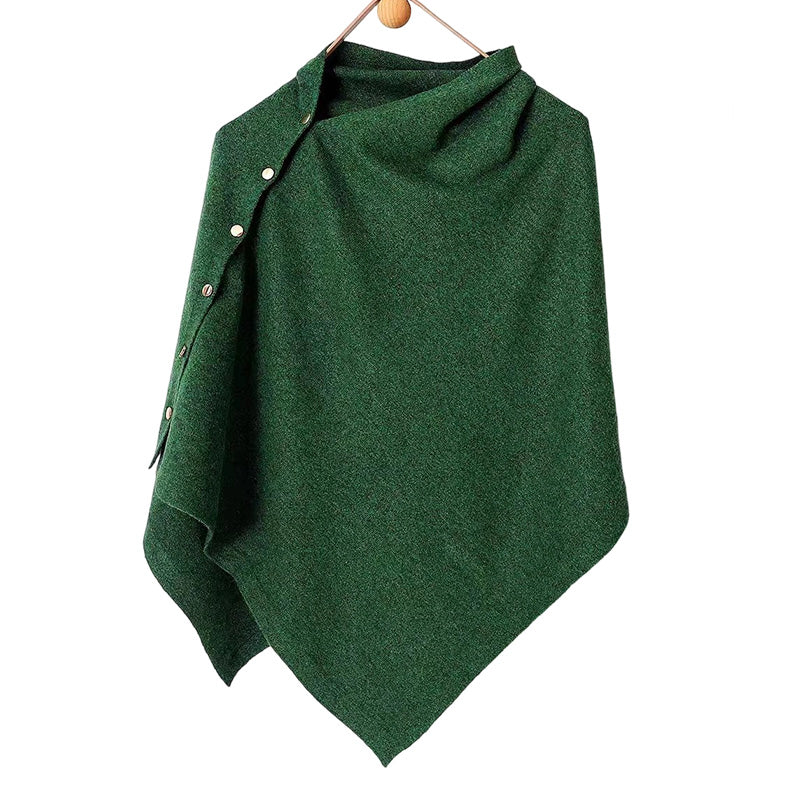 📢📢50%Rabatt!!!🎉✨Stilvoller Damen-Poncho mit seitlichen Knöpfen-16