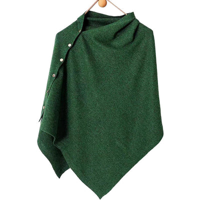 📢📢50%Rabatt!!!🎉✨Stilvoller Damen-Poncho mit seitlichen Knöpfen-16