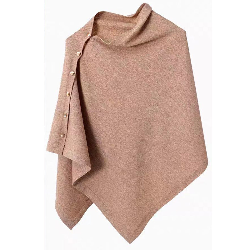 📢📢50%Rabatt!!!🎉✨Stilvoller Damen-Poncho mit seitlichen Knöpfen-18