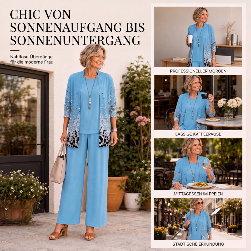 📢📢50%Rabatt!!!🎉✨Elegantes bedrucktes 3-teiliges Set für Damen-5