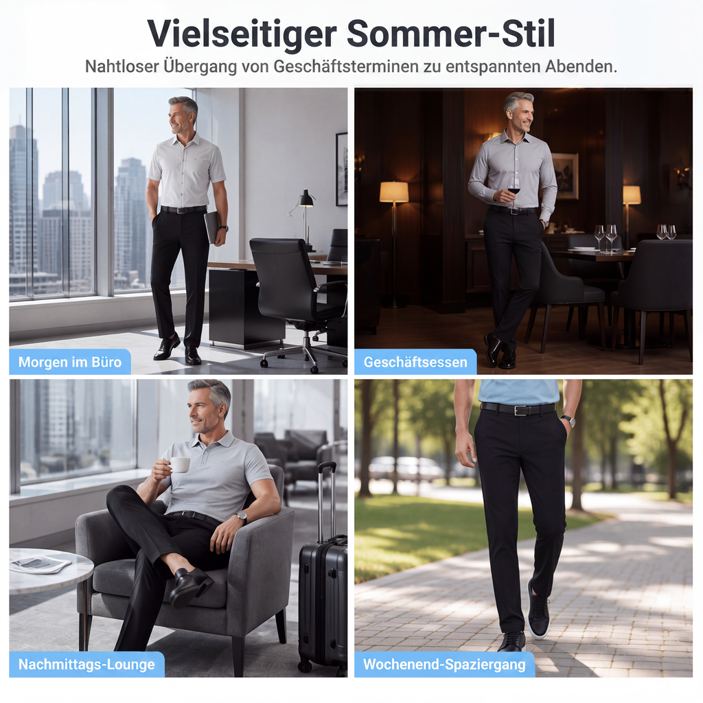 🛍️50 % Rabatt！🏷️Eisige Seide Freizeithosen für Herren-4