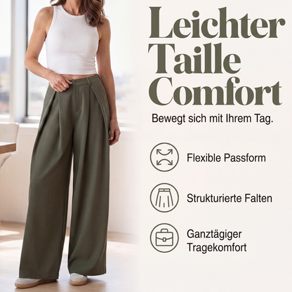 🍂🏷️Nur kurze Zeit – 50 % Rabatt！🍃Damen Plisseehosen mit weitem Bein-2