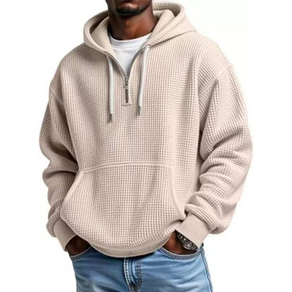📢📢50%Rabatt!!!🎉✨Gestricktes Quarter-Zip-Hoodie-Sweatshirt für Herren-15