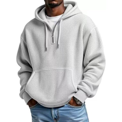 📢📢50%Rabatt!!!🎉✨Gestricktes Quarter-Zip-Hoodie-Sweatshirt für Herren-13