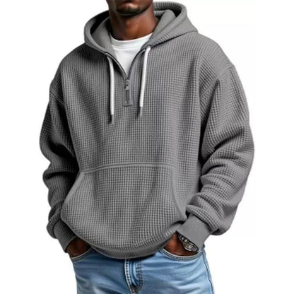 📢📢50%Rabatt!!!🎉✨Gestricktes Quarter-Zip-Hoodie-Sweatshirt für Herren-12