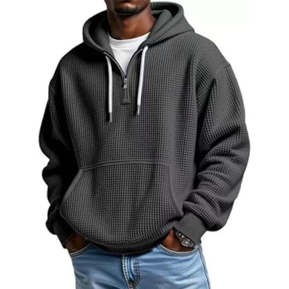 📢📢50%Rabatt!!!🎉✨Gestricktes Quarter-Zip-Hoodie-Sweatshirt für Herren-14