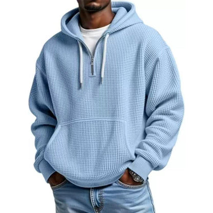 📢📢50%Rabatt!!!🎉✨Gestricktes Quarter-Zip-Hoodie-Sweatshirt für Herren-16