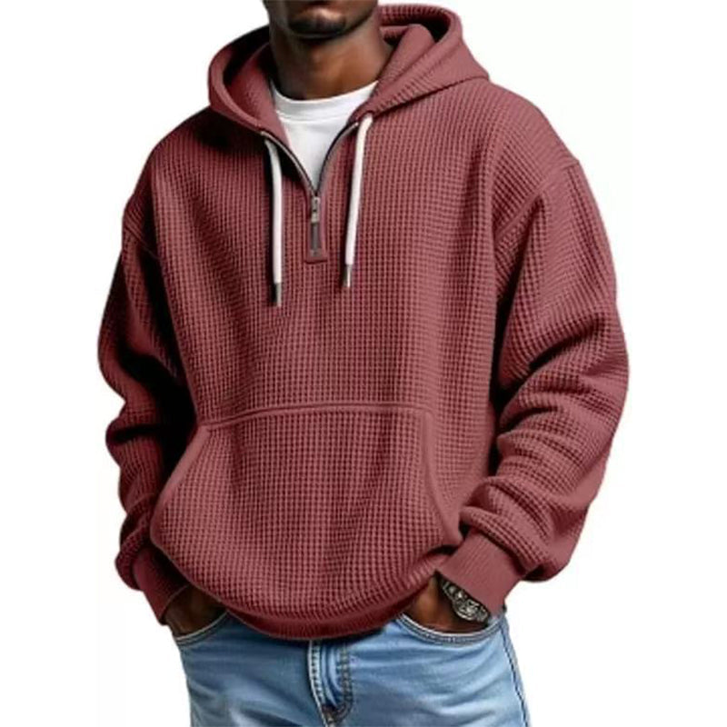 📢📢50%Rabatt!!!🎉✨Gestricktes Quarter-Zip-Hoodie-Sweatshirt für Herren-18