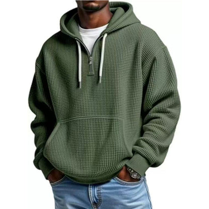 📢📢50%Rabatt!!!🎉✨Gestricktes Quarter-Zip-Hoodie-Sweatshirt für Herren-19