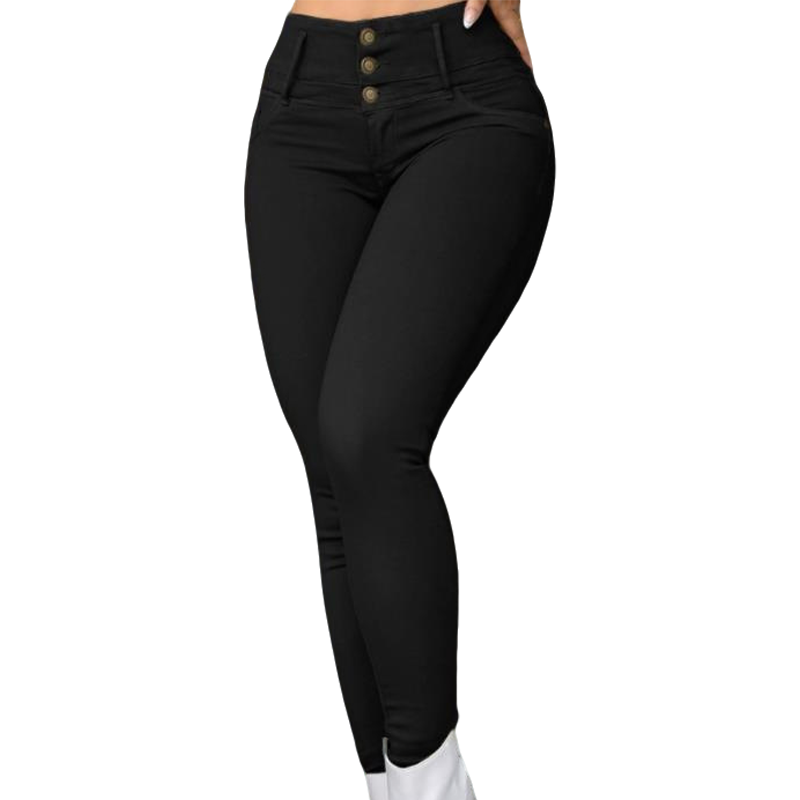📢📢50%Rabatt!!!🎉🏃‍♀️ Es wird im Akkord weggeschnappt – zögern Sie nicht! Damen Stretch Hochbund Skinny Hose-9
