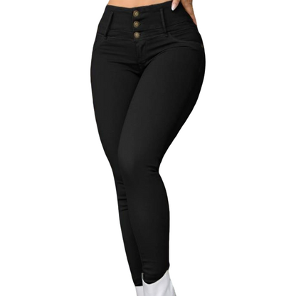 📢📢50%Rabatt!!!🎉🏃‍♀️ Es wird im Akkord weggeschnappt – zögern Sie nicht! Damen Stretch Hochbund Skinny Hose-9
