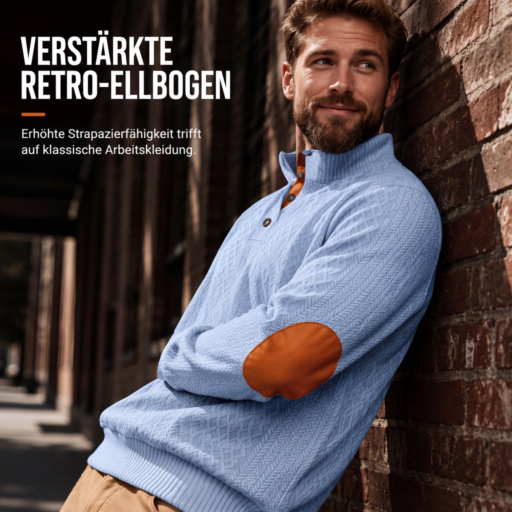 🌙 Heute um Mitternacht vorbei – verpassen Sie es nicht, sonst warten Sie ein Jahr! Legeres, lockeres Jacquard-Sweatshirt für Herren-2