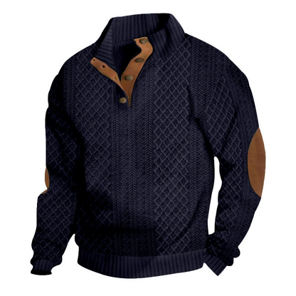 🌙 Heute um Mitternacht vorbei – verpassen Sie es nicht, sonst warten Sie ein Jahr! Legeres, lockeres Jacquard-Sweatshirt für Herren-13