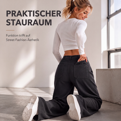 📢📢50%Rabatt!!!🎉✨Lässige Weithosen mit entspannter Passform für Damen-6