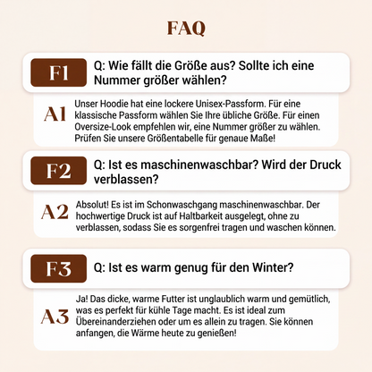 🐮 50% RABATT!!🎁Niedliches Kapuzensweatshirt mit kuscheligem Fleecefutter, Highland-Kuh-Motiv-15