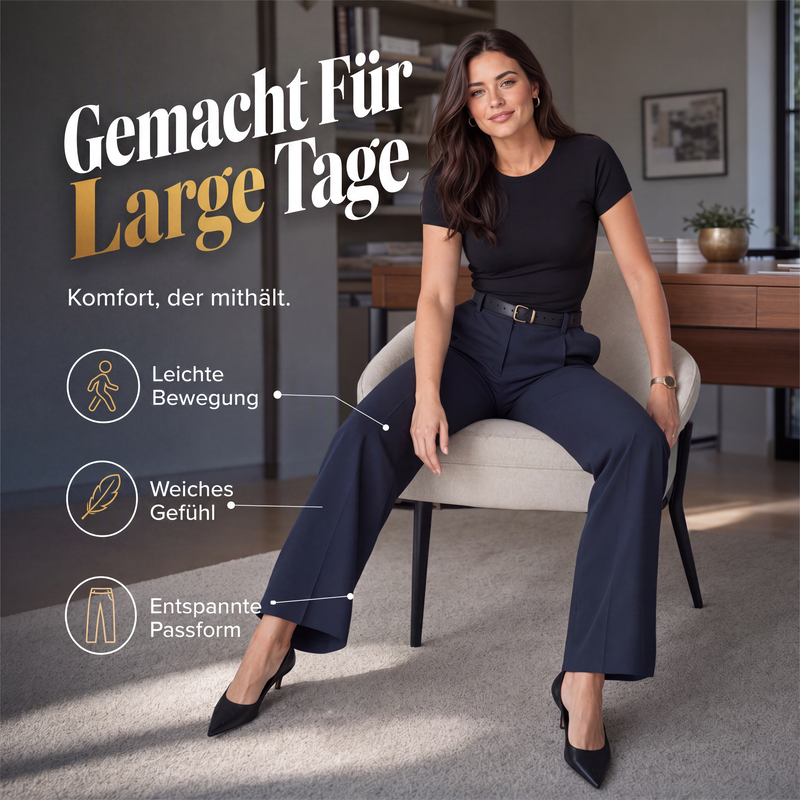 🎯 50%-Schnäppchen! Legere hochtaillierte Geradehose für Damen-5