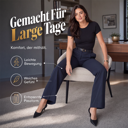 🎯 50%-Schnäppchen! Legere hochtaillierte Geradehose für Damen-5
