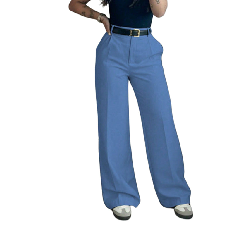🎯 50%-Schnäppchen! Legere hochtaillierte Geradehose für Damen-10