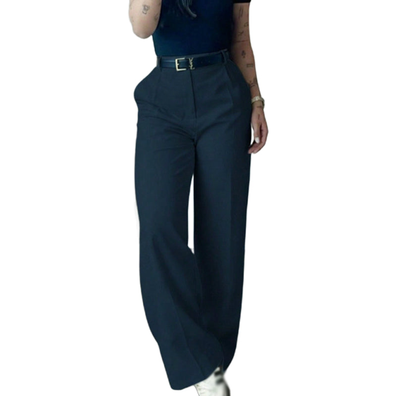 🎯 50%-Schnäppchen! Legere hochtaillierte Geradehose für Damen-13
