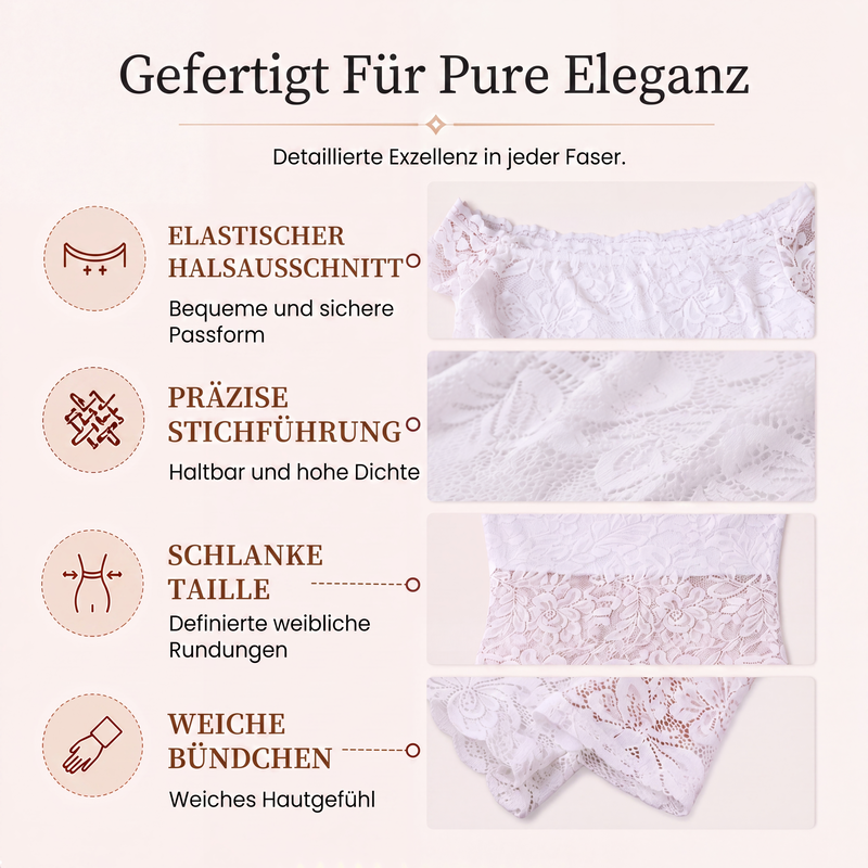 ⏰Letzter Tag im Angebot: 50 % Rabatt💃Schulterfreies Spitzen-T-Shirt für Damen-3