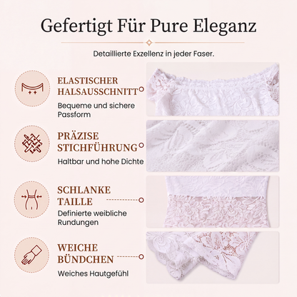 ⏰Letzter Tag im Angebot: 50 % Rabatt💃Schulterfreies Spitzen-T-Shirt für Damen-3