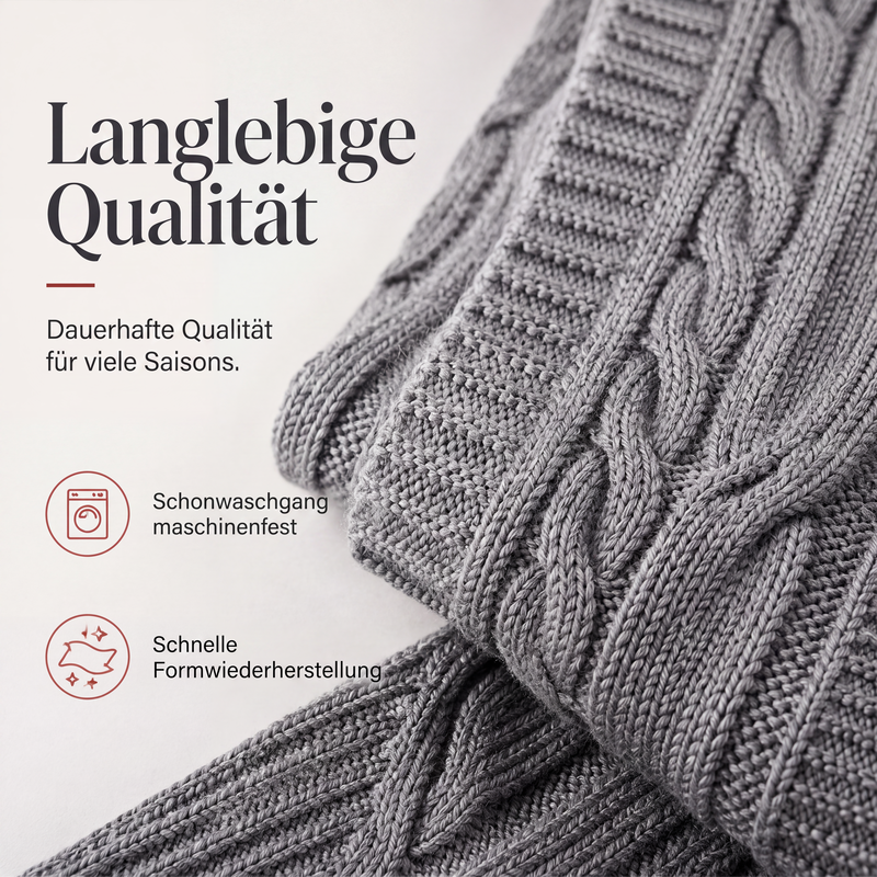 📢📢50 % Rabatt！🎉Lange Strickjacke mit Kapuze und Taschen für Damen-3