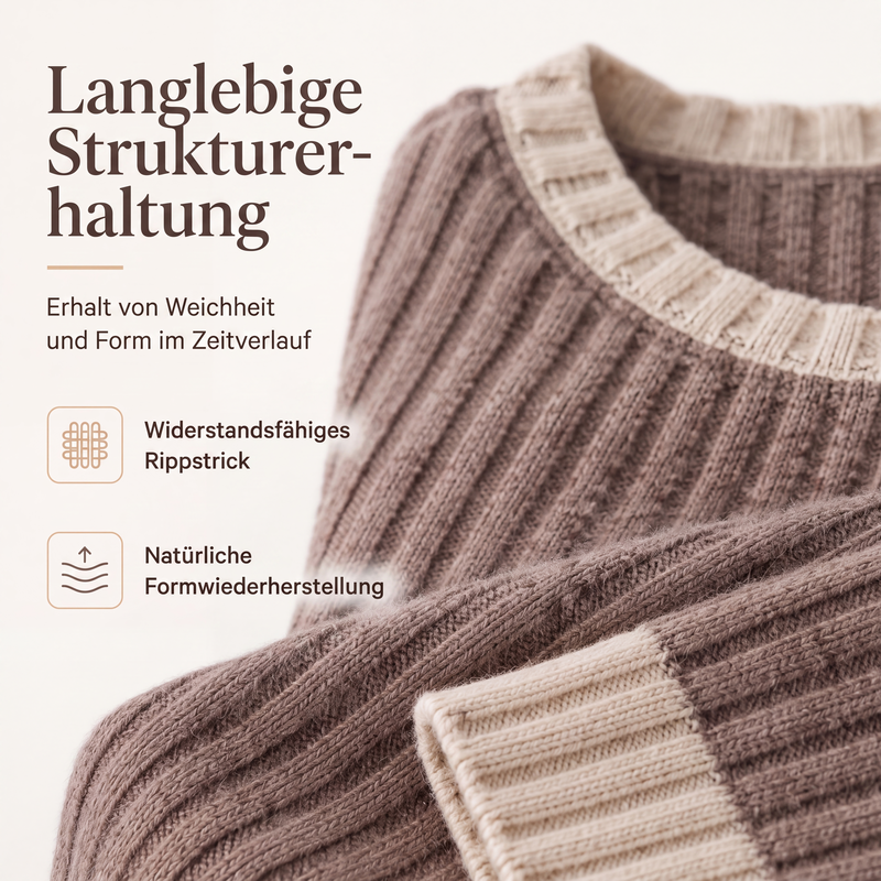 📢📢50%Rabatt!!!🎉✨Legerer Strick-Pullover mit Rundhalsausschnitt für Damen-6