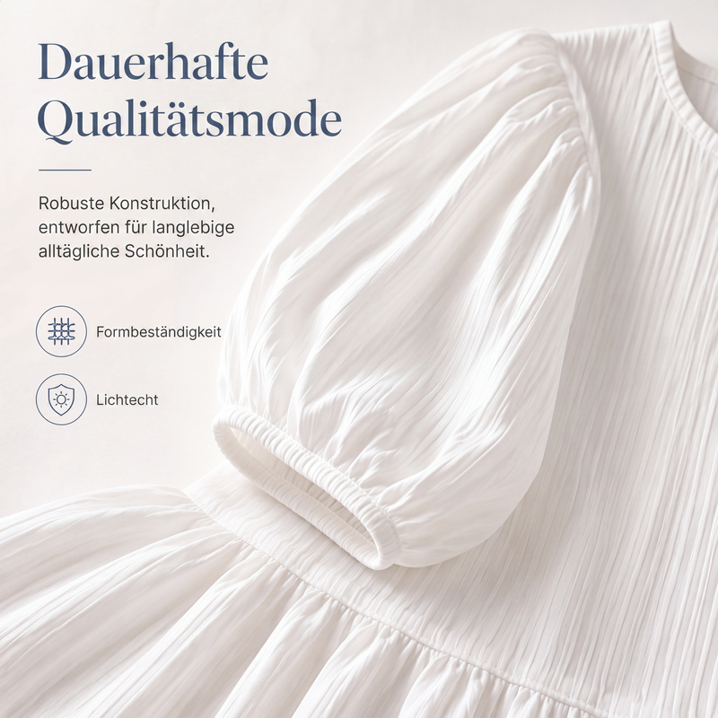 👗 50 % RABATT | Mühelose Eleganz für jeden Tag – Langarm-Maxi-Kleid mit Volantsaum-6