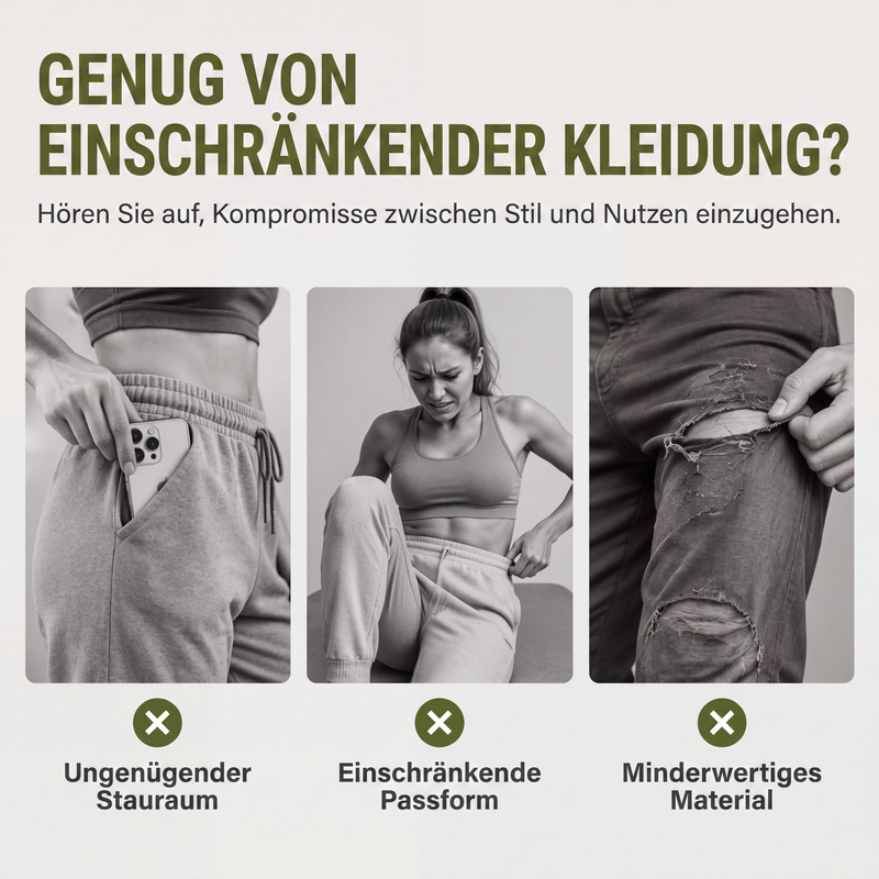 Damen Cargohosen Leichte Outdoor-Jogginghosen-1