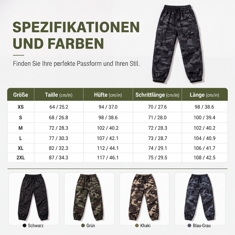 Damen Cargohosen Leichte Outdoor-Jogginghosen-8